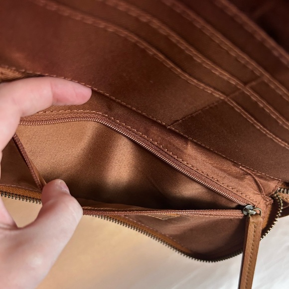 Free People Brown Vegan Leather Clutch - Picture 9 of 9